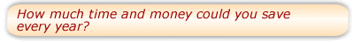 How much time and money could you save every year?